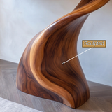 Valorin Sculpted Solid Wood Console Table