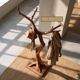 Valoryn Sculpted Solid Wood Tree Coat Rack - Timberustic Tree Coat Rack