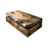 Valren Live Edge Solid Wood Floating Bathroom Vanity with Drawers Natural Oak - Timberustic Floating Bathroom Vanity With Drawers