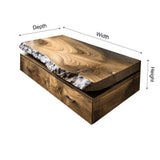 Valren Live Edge Solid Wood Floating Bathroom Vanity with Drawers - Timberustic Floating Bathroom Vanity With Drawers