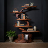 Valtara Handcrafted Solid Wood Tree Bookshelf