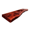Valtero Sculpted Live Edge Solid Wood Floating Bathroom Vanity with Integrated Sink Mahogany - Timberustic Floating Bathroom Vanity with Integrated Sink