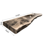 Valtero Sculpted Live Edge Solid Wood Floating Bathroom Vanity with Integrated Sink - Timberustic Floating Bathroom Vanity with Integrated Sink