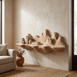 Valthera Handcrafted Mountain Floating Shelf - Timberustic Floating Shelf
