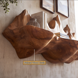 Valthera Handcrafted Mountain Floating Shelf - Timberustic Floating Shelf