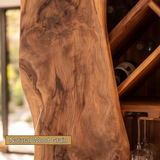 Valthera Handcrafted Solid Wood Bar Cabinet