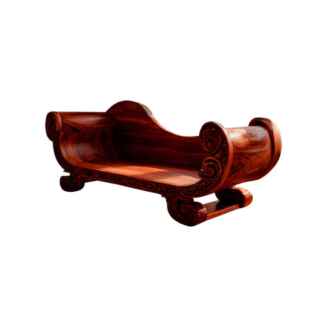 Valthera Handcrafted Solid Wood Sofa Mahogany - Timberustic Sofa