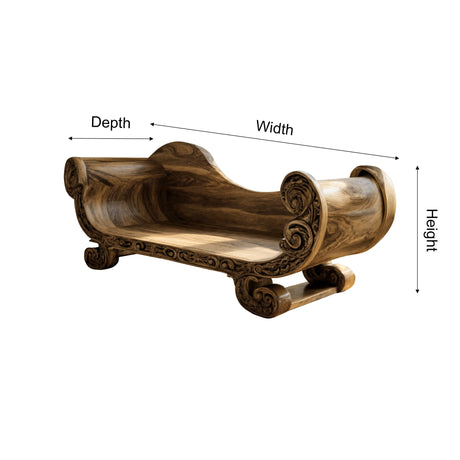 Valthera Handcrafted Solid Wood Sofa - Timberustic Sofa