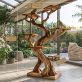 Valthera Handcrafted Tree Branch Parrot Stand SPA288535 - Timberustic Tree Branch Parrot Stand