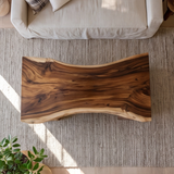 Valthera Live Edge Solid Wood Coffee Table - Timberustic Coffee Table