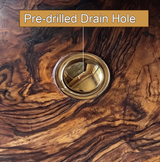 Valthera Live Edge Solid Wood Floating Bathroom Vanity with Integrated Sink SPA235756 - Timberustic Floating Bathroom Vanity with Integrated Sink