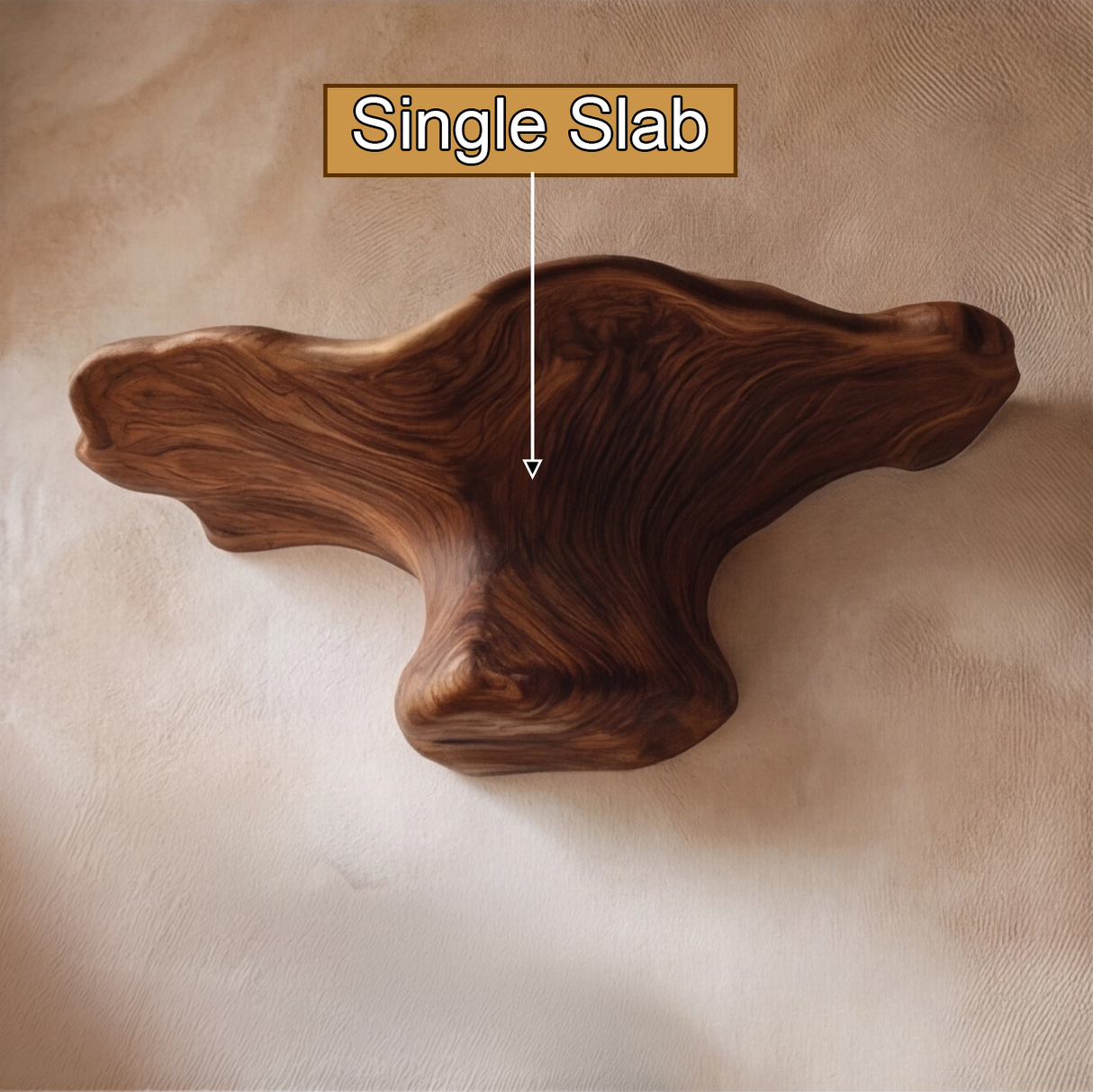 Valthera Sculpted Solid Wood Mushroom Floating Shelf SPA825832 - Timberustic Floating Shelf
