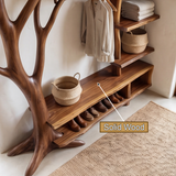 Valthera Solid Wood Entryway Organizer - Timberustic Entryway Organizer