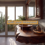 Valtherin Live Edge Solid Wood Floating Bathroom Vanity SPA259396 - Timberustic Floating Bathroom Vanity