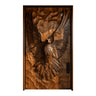 Valtherion Sculpted Solid Wood Rectangular Double Doors Brown - Timberustic Door