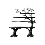 Valtheris Live Edge Solid Wood Console Table with Shelves Black - Timberustic Console Table with Shelves