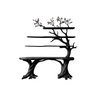 Valtheris Live Edge Solid Wood Console Table with Shelves Black - Timberustic Console Table with Shelves