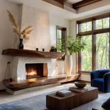 Valtheris Sculpted Fireplace Mantel Shelf