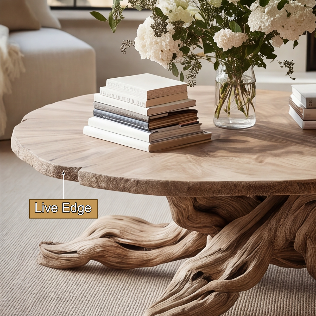 Valtheris Sculpted Solid Wood Coffee Table SPA925242 - Timberustic Coffee Table