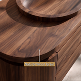 Valtheris Sculpted Solid Wood Floating Bathroom Vanity with Integrated Sinks and Drawers - Timberustic Floating Bathroom Vanity with Integrated Sink and Drawers