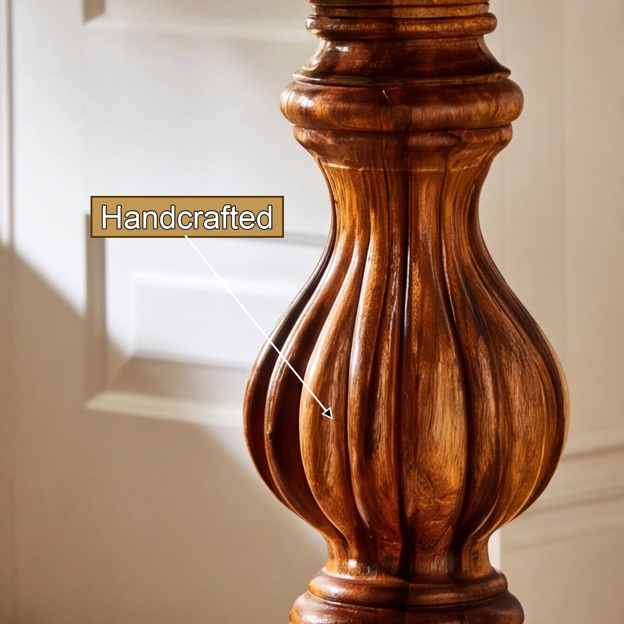 Valtheris Solid Wood Pedestal Stand - Timberustic Pedestal Stand