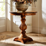 Valtheris Solid Wood Pedestal Stand - Timberustic Pedestal Stand