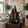 Valtherra Handcrafted Mountain Table Lamp Black - Timberustic Table Lamp
