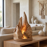 Valtherra Handcrafted Mountain Table Lamp Natural Oak - Timberustic Table Lamp