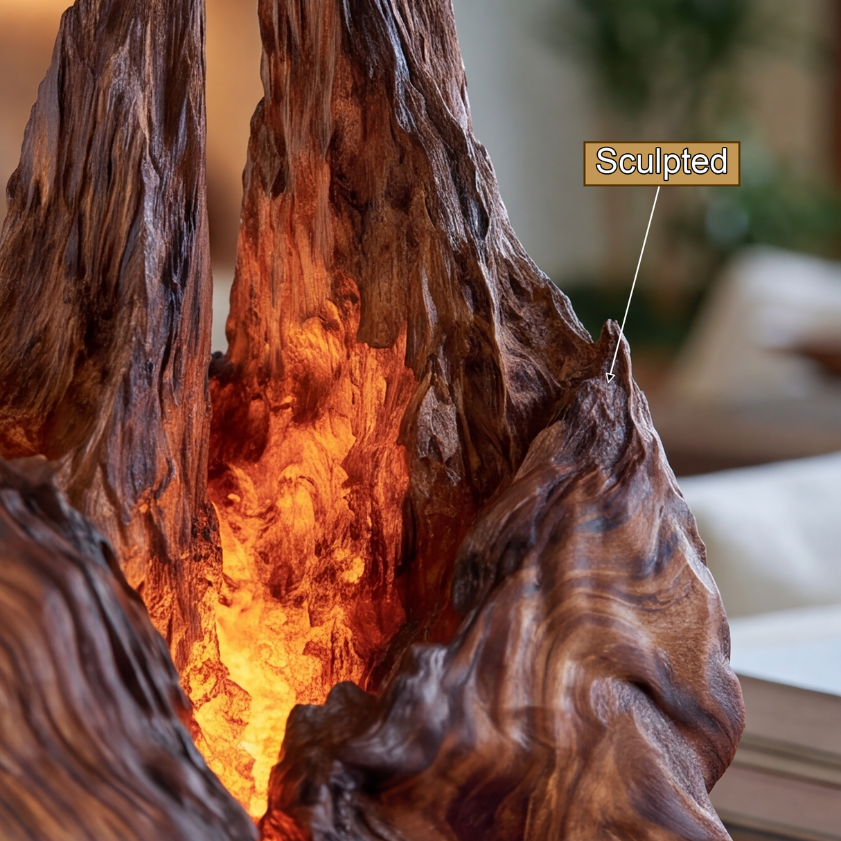 Valtherra Handcrafted Mountain Table Lamp - Timberustic Table Lamp