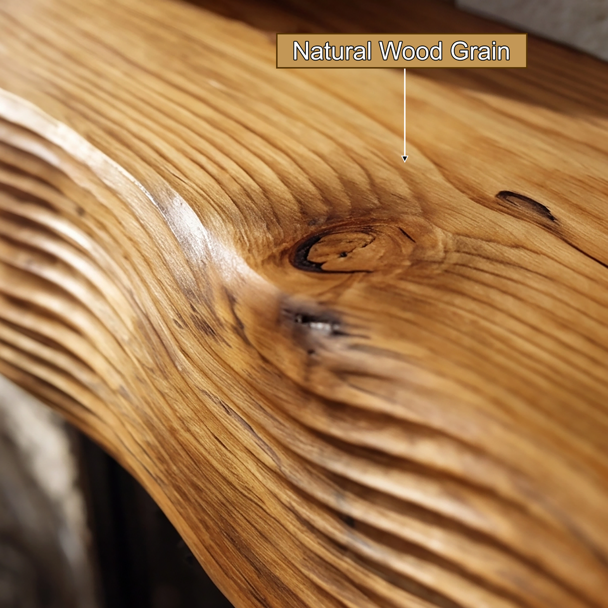 Valtreon Carved Solid Wood Fireplace Mantel Shelf - Timberustic Fireplace Mantel Shelf