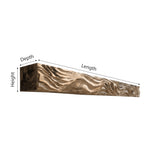 Valtrevia Sculpted Solid Wood Fireplace Mantel Shelf - Timberustic Fireplace Mantel Shelf