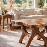 Varellan Sculpted Solid Wood Coffee Table SPA258352 - Timberustic Coffee Table