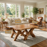 Varellan Sculpted Solid Wood Coffee Table SPA258352 - Timberustic Coffee Table