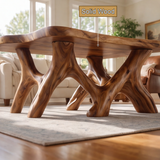 Varellan Sculpted Solid Wood Coffee Table SPA258352 - Timberustic Coffee Table