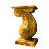 Varellion Solid Wood Sculpted Pedestal Stand Teak - Timberustic Pedestal Stand