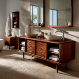 Varello Handcrafted Solid Wood Freestanding Bathroom Vanity with Cabinet - Timberustic Freestanding Bathroom Vanity with Cabinet
