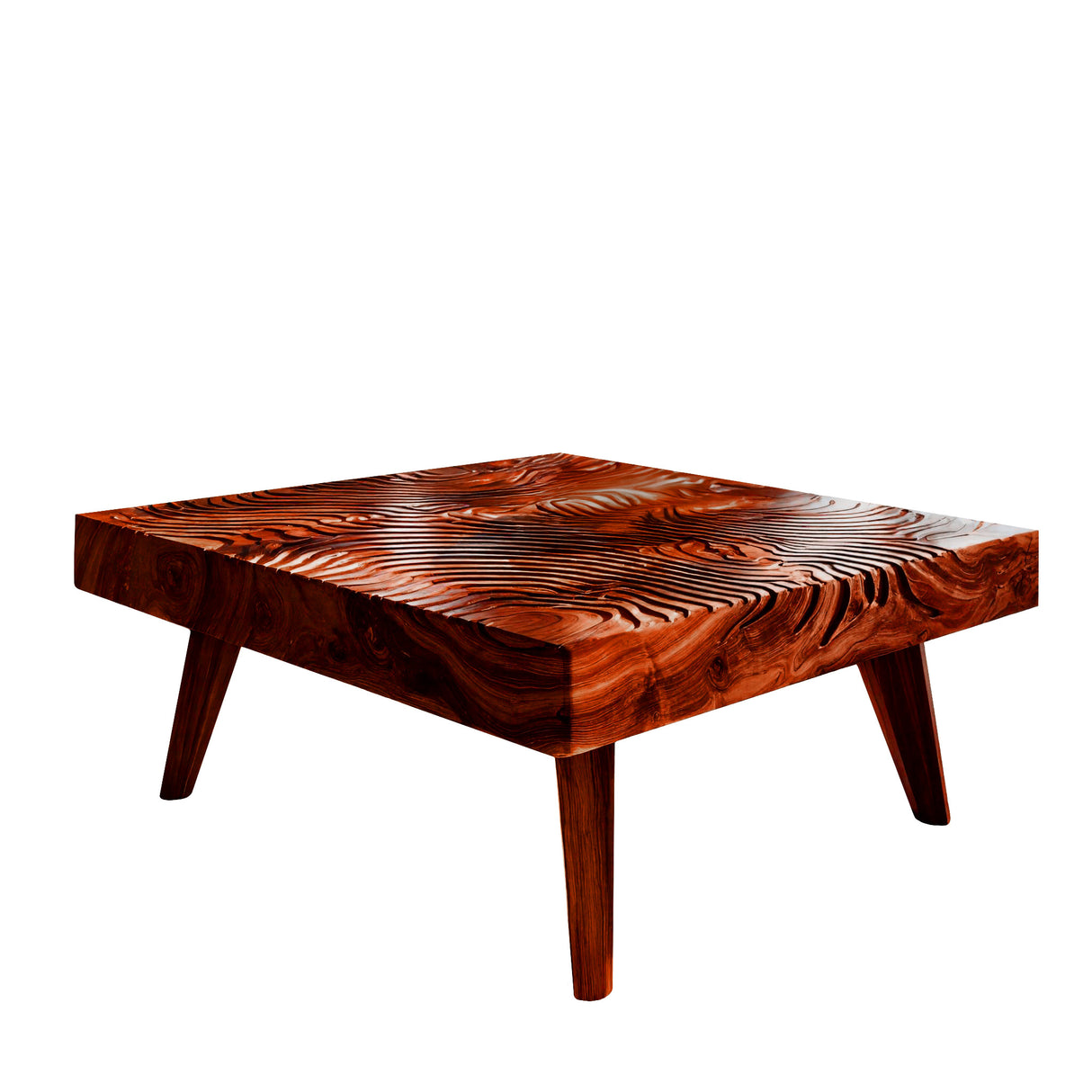 Varen Ripple Solid Wood Coffee Table