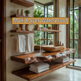 Varento Live Edge Solid Wood Floating Bathroom Vanity SPA346468 - Timberustic Floating Bathroom Vanity