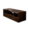 Vareon Live Edge Solid Wood Floating Bathroom Vanity with Drawers Dark Walnut - Timberustic Floating Bathroom Vanity With Drawers