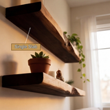 Vareon Live Edge Solid Wood Floating Shelf SPA941384 - Timberustic Floating Shelf