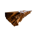 Varkenos Live Edge Solid Wood Mountain Floating Shelf Brown - Timberustic Floating Shelf