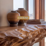 Varkenos Live Edge Solid Wood Mountain Floating Shelf - Timberustic Floating Shelf