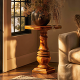 Varnel Solid Wood Pedestal Stand - Timberustic Pedestal Stand