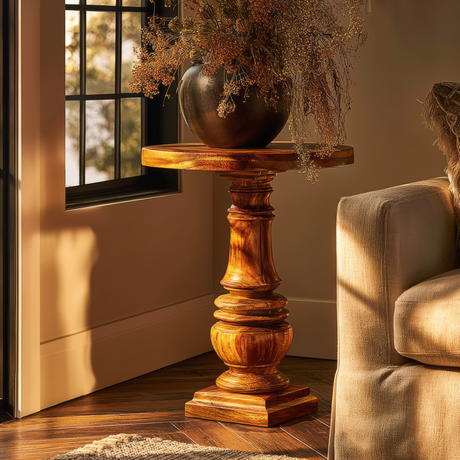 Varnel Solid Wood Pedestal Stand - Timberustic Pedestal Stand