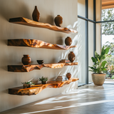 Varneth Live Edge Solid Wood Floating Shelf SPA503125 - Timberustic Floating Shelf