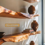 Varneth Live Edge Solid Wood Floating Shelf SPA503125 - Timberustic Floating Shelf