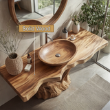 Varneth Treeform Solid Wood Freestanding Bathroom Vanity - Timberustic Freestanding Bathroom Vanity