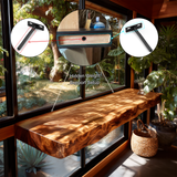 Velanor Live Edge Solid Wood Floating Shelf SPA152159 - Timberustic Floating Shelf