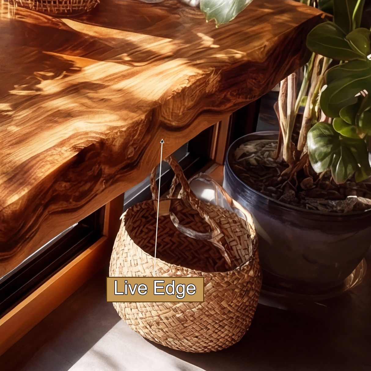 Velanor Live Edge Solid Wood Floating Shelf SPA152159 - Timberustic Floating Shelf