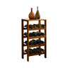 Velin Tier Solid Wood Wine Rack Cabinet